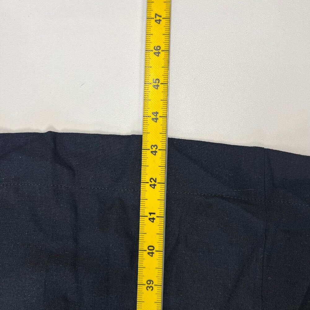 NWT Farm Rio Linen Blend Black One Shoulder Bow Smocked Wrap Maxi Dress Sz L - Picture 11 of 12